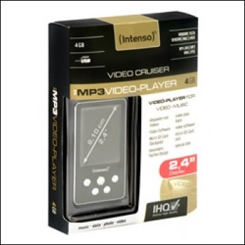 MP4 INTENSO 4GB VIDEOPLAY ER 2,4 BK SLIM LINE USB2,0