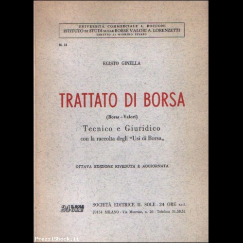 E.Ginella-TRATTATO DI BORSA-1972
