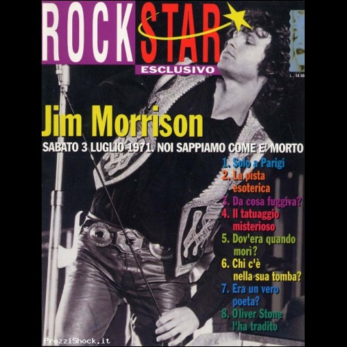 JIM MORRISON ROCKSTAR N. 130 LUGLIO 1991