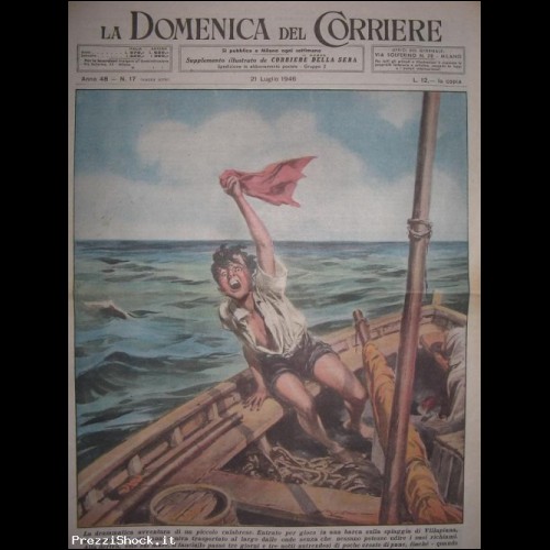 DOMENICA DEL CORRIERE N17-1946 DRAMMATICA AVV. CALABRESE