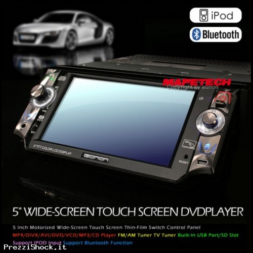Autoradio IPOD DVD Bluetooth Touchscreen TV Usb Sd rds