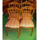 Italian 4 cherry chairs Chiavarine sedie ciliegio 1890