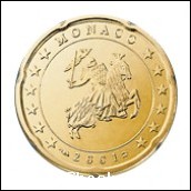 Monaco - 0,20 cent 2001 FDC - 386.400 esemplari