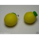 Charm Fimo Cernit limone kawaii handmade 1pz
