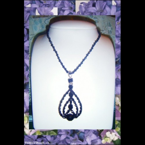 COLLANA GOTHIC IN CRISTALLI CRYSTALS NECKLACE DROP PENDANT