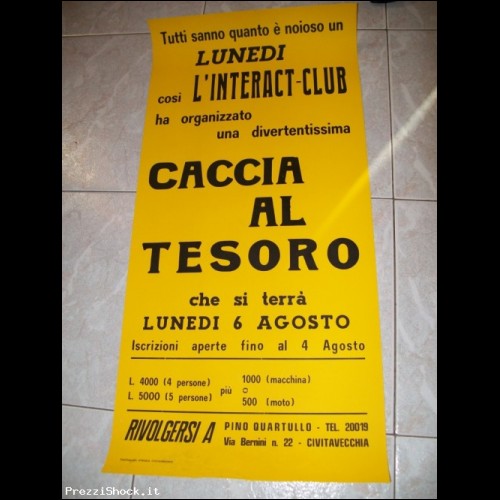 LOCANDINA CACCIA AL TESORO INTERACT CLUB