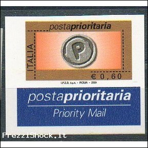 ITALIA REPUBBLICA - Posta Prioritaria da 0,60 - Variet