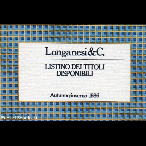 CATALOGO LIBRI ILLUSTRATO - LONGANESI & C. 1986(2)