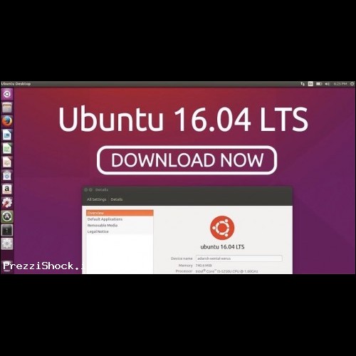 DVD Sistema Operativo Linux Ubuntu 16.04 LTS Xenial Xerus
