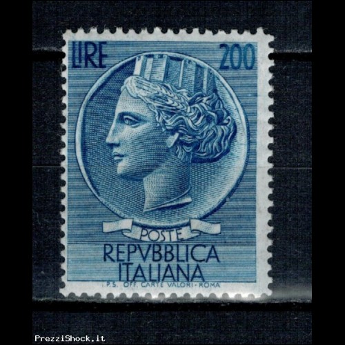 1957 - SIRACUSANA LIRE 200 - MNH