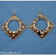 ORECCHINI IN OTTONE BRUNITO