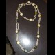 COLLANA LEGNO E PERLINE