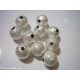 12 perle stardust colore argento mm 10