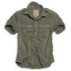 Camicia Uomo Raw Vintage maniche corte col.verde in cotone