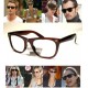 Occhiali Nerd WAYFARER Vintage Montatura Vista marroni