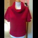 Maglia gilet a kimono lavorata a mano