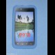 Custodia in silicone per LG P970 Optimus Black (Baby Blue)