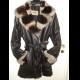 Stupendo trench in pelle e lapin tg. 44 perfetto come nuovo