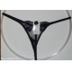 Sexy perizoma nero minimale trasparente string (t. U)