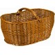 CESTA PANIERE VIMINI INTRECCIATO A MANO CM. 74 X 41 X H 32