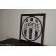 Quadro JUVENTUS FC mosaico in MARMO lavorazione artigianale