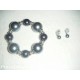 Bracciale con orecchini pendenti blu