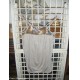 Canotta top argento con pailettes Oltre M/L