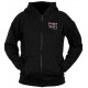         POKER STARS Printed Black ZIP HOODIE - Pocket Design