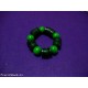 Bracciale Etnico in legno verde con elastico