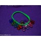 Bracciale in lattice verde lavabile con 10 ciuci