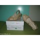 Scarpa aperta con zeppa, beige. Numero 38