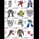 TRANSFORMERS (2)  -  12 DISEGNI-RICAMO