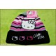 HELLO KITTY CAPPELLO BERRETTO BIMBA BRILLANTINI NERO ROSA