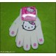 GUANTI HELLO KITTY GUANTINI BIMBA BIANCO CALDO SET FACCINE
