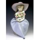 Statua Lladr 5862 Bimba con fiori