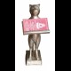 Art.MC07 Scultura "Gatto Portabiglietti" a Cera Persa