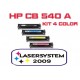 TONER HP CB 540 A KIT COLOR ORIGINALE RIGENERATO