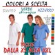 divisa sanitaria estetista vari colori assortiti