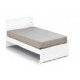 STRUTTURA LETTO 1 POSTO E MEZZO IN LEGNO COLOR BIANCO