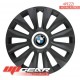 COPRICERCHI BORCHIE AVALONE PRO 15" NERO OPACO LOGO BMW