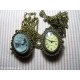 Collana CON OROLOGIO PICCOLO  guscio con cameo + 2 BATT