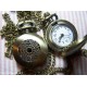 Collana CON OROLOGIO PICCOLO guscio traf. cerchio + 2 BATT