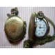 Collana CON OROLOGIO A CIPOLLA  OVALE +  2 BATT.