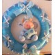 Fiocco nascita Azzurro con pupazzo + OMAGGIO !!!