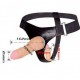 VIBRATORE STRAP-ON DILDO DOPPIA PENETRAZIONE