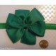 FASCETTA FASCIA Fiocco Bambina Battesimo Neonata Gala verde