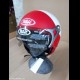 CASCO NAU N 350 DEMI JET COLORE ROSSO E BIANCO TAGLIA XL