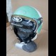 CASCO NAU N 350 DEMI JET COLORE VERDE ACQUA E BIANCO TAGLIA 