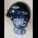 CASCO TRE BOTTONI COLORE NERO LUCIDO TAGLIA S M L XL 