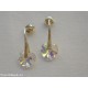 Orecchini Swarovski e argento 925.
